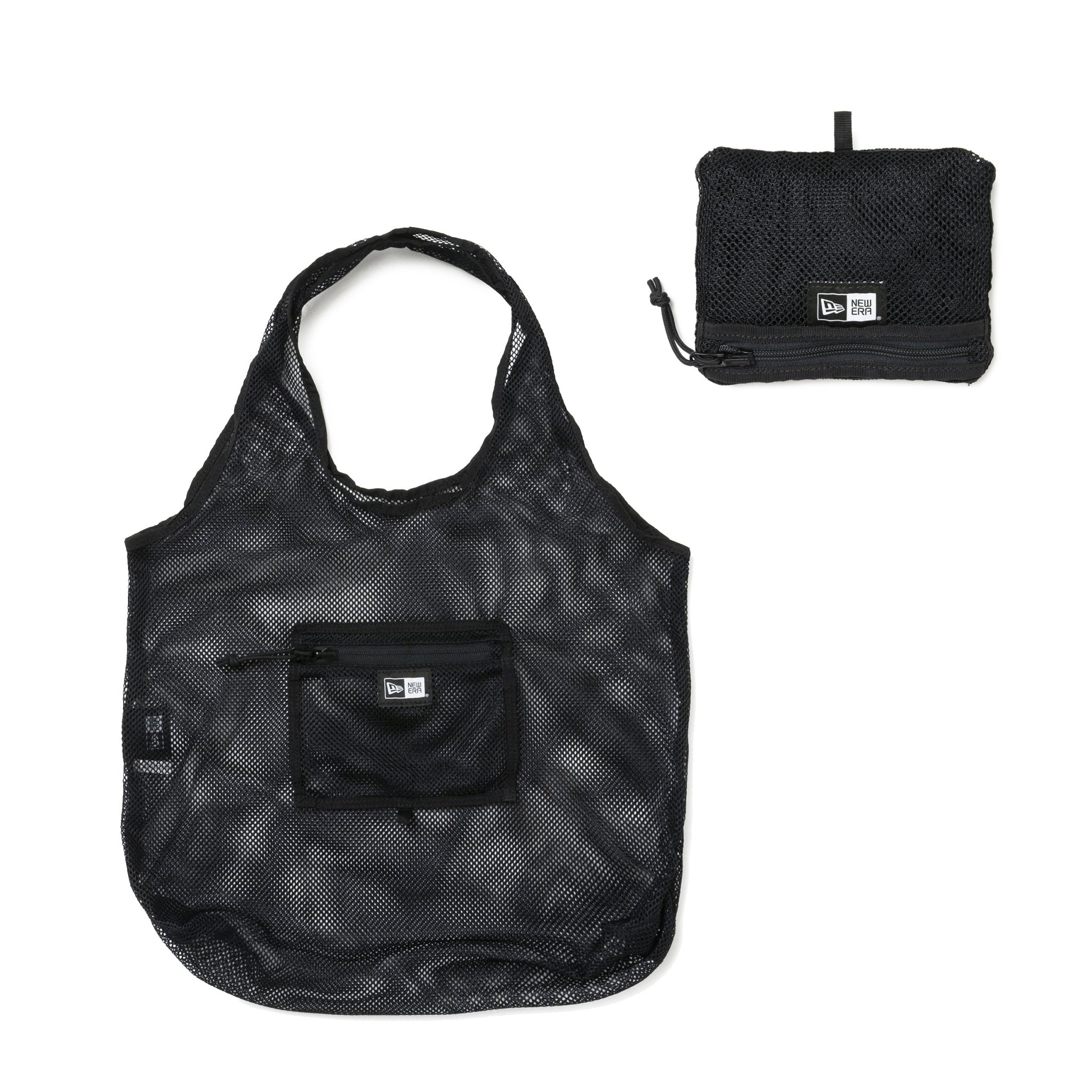 エコトートバッグ 22L パッカブル ブラックメッシュ