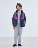 ライト マリンパーカ BLACK LABEL SS26 ネイビー/パープル