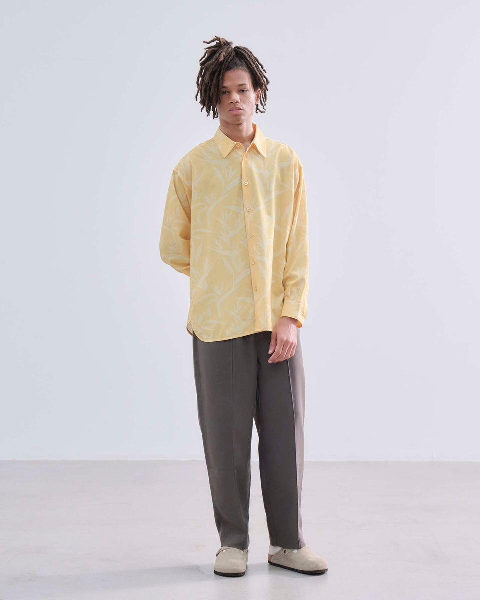 長袖 ウエストコースト シャツ BLACK LABEL SS26 イエロー