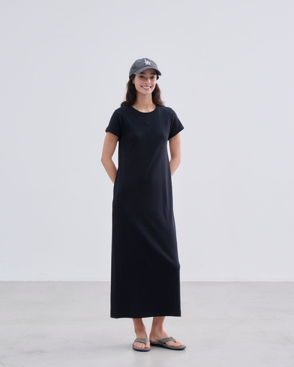 Women’s 半袖 リブ ワンピース BLACK LABEL ブラック