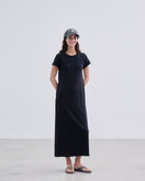 Women’s 半袖 リブ ワンピース BLACK LABEL ブラック