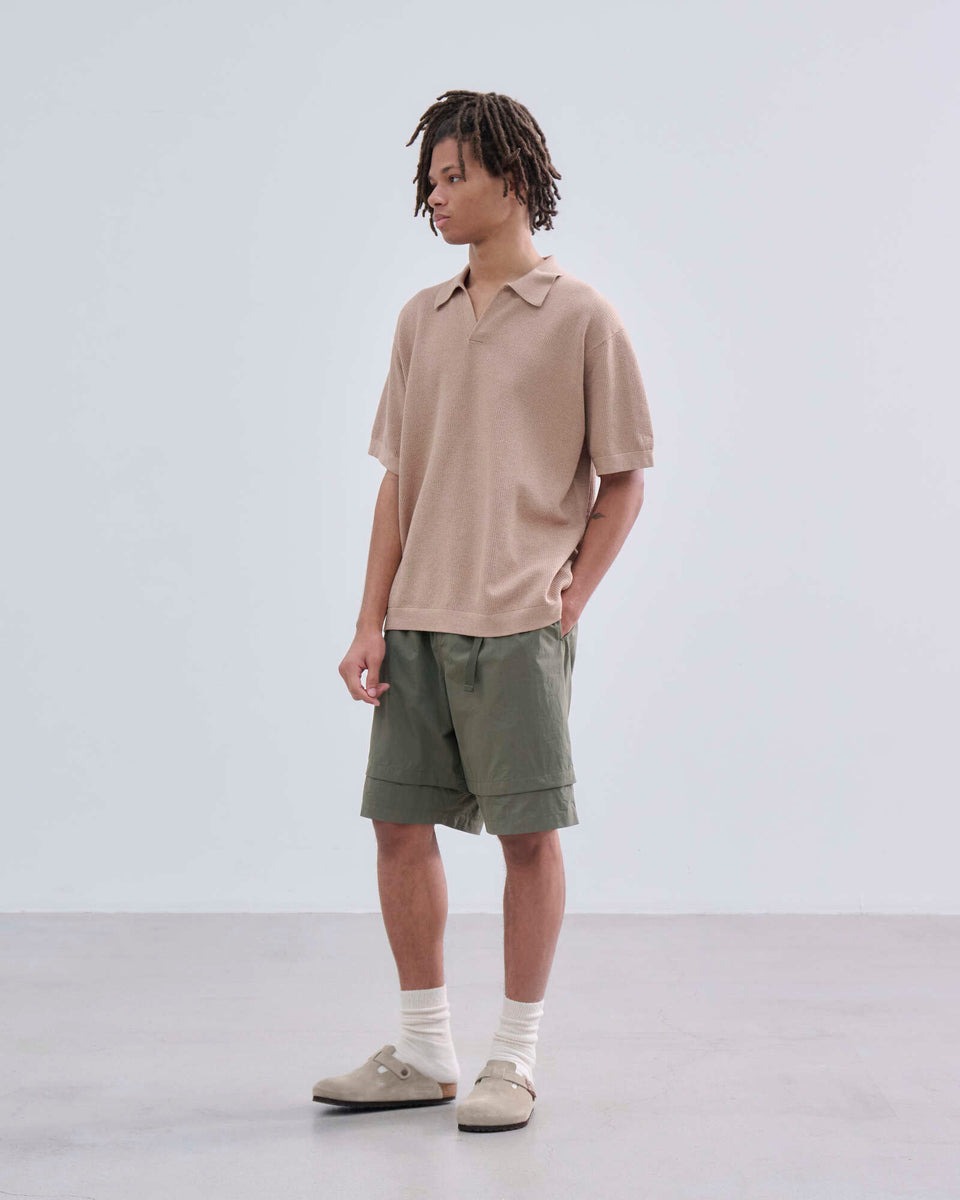 コンバーチブル ショートパンツ BLACK LABEL SS26 オリーブ