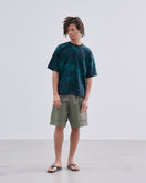 半袖 Ocean Sublimationプリント Tシャツ BLACK LABEL SS26 グリーン