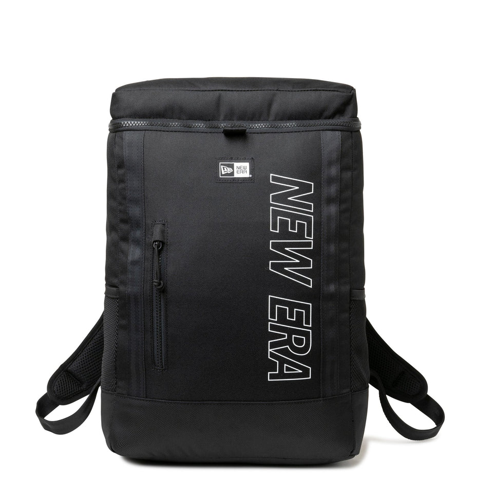 ボックスパック ミディアム 25L プリントロゴ アウトライン ブラック