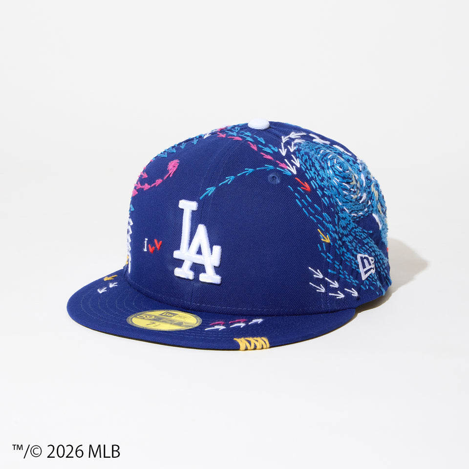 59FIFTY SASHIKO GALS サシコギャルズ ロサンゼルス・ドジャース ダークロイヤル
