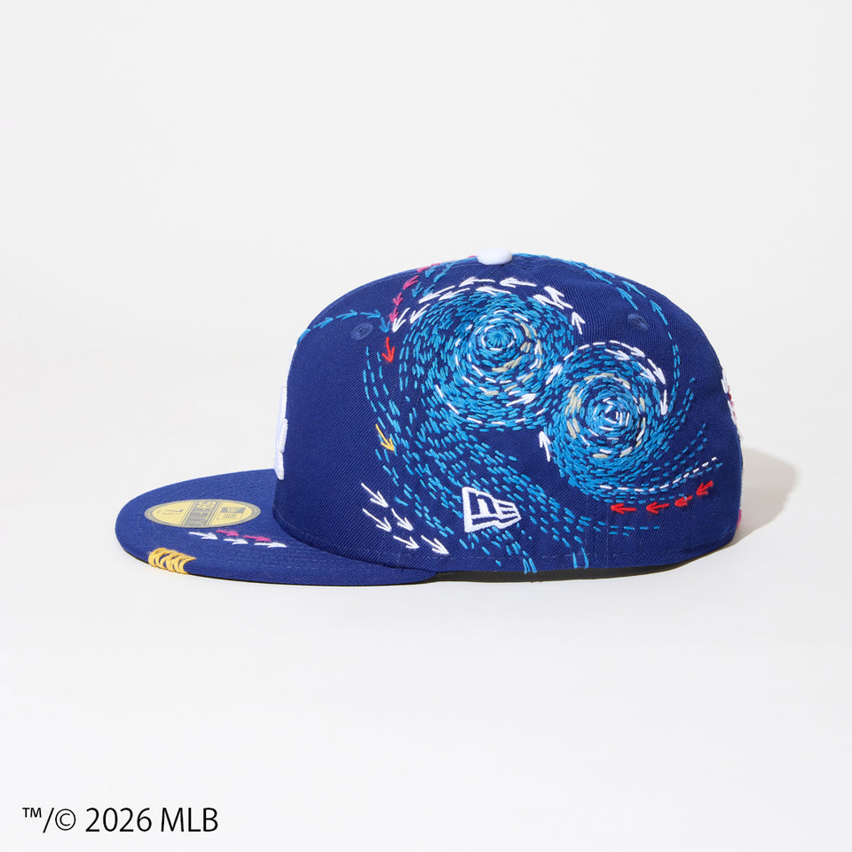59FIFTY SASHIKO GALS サシコギャルズ ロサンゼルス・ドジャース ダークロイヤル