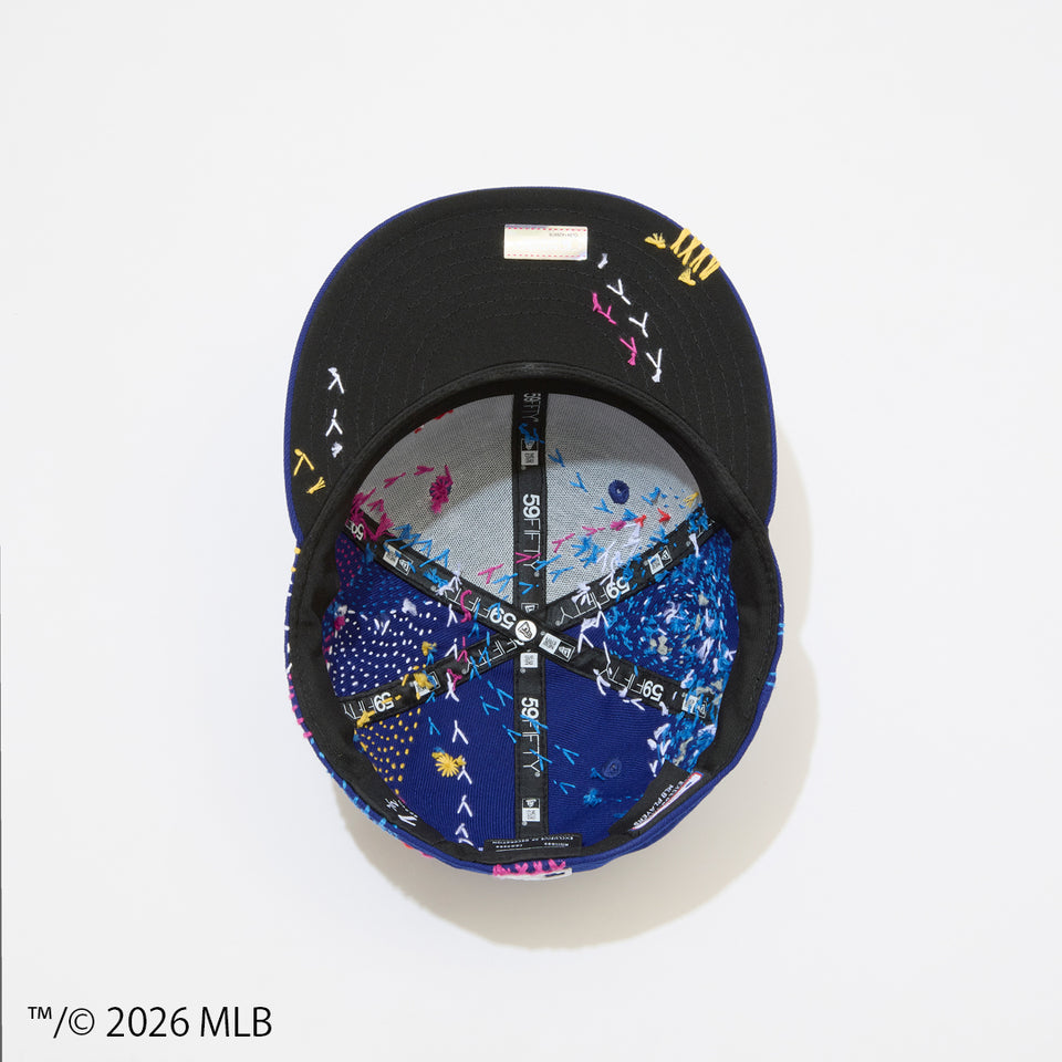59FIFTY SASHIKO GALS サシコギャルズ ロサンゼルス・ドジャース ダークロイヤル