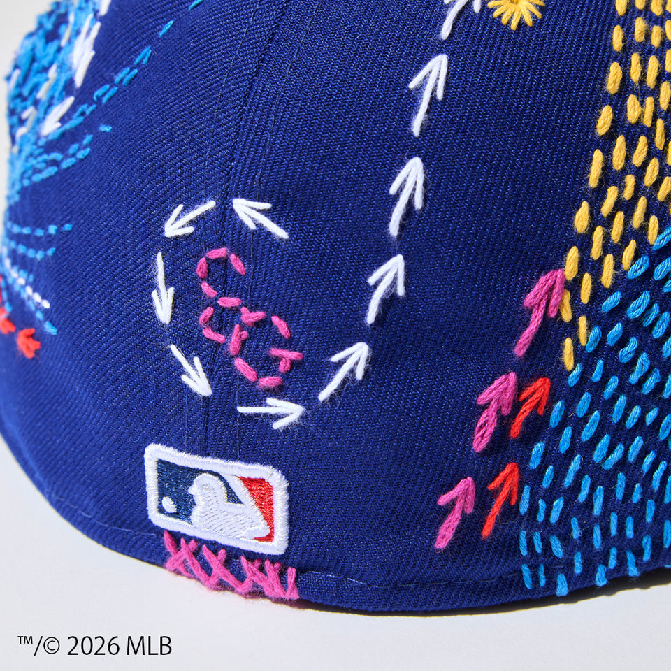59FIFTY SASHIKO GALS サシコギャルズ ロサンゼルス・ドジャース ダークロイヤル