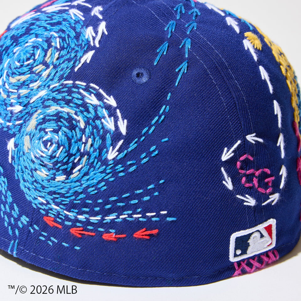 59FIFTY SASHIKO GALS サシコギャルズ ロサンゼルス・ドジャース ダークロイヤル