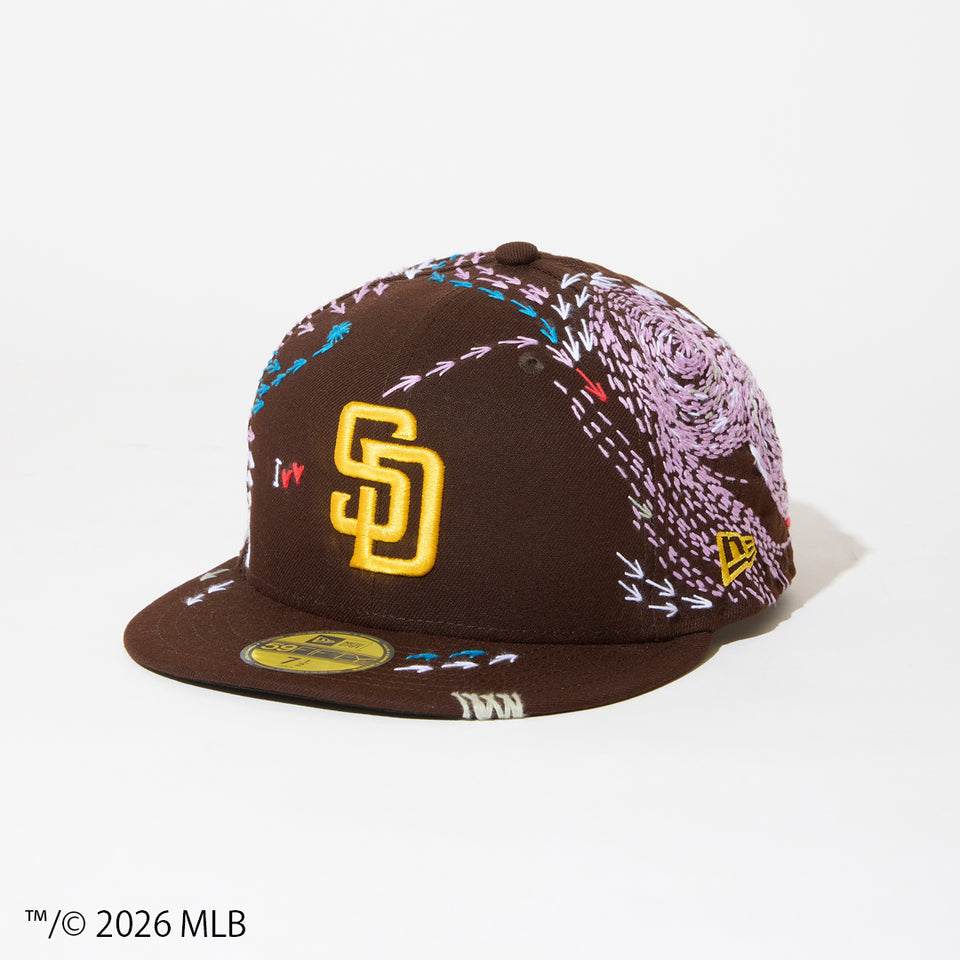 59FIFTY SASHIKO GALS サシコギャルズ サンディエゴ・パドレス バーントウッド