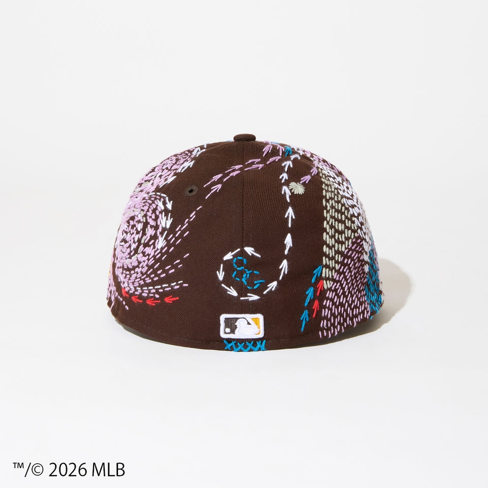 59FIFTY SASHIKO GALS サシコギャルズ サンディエゴ・パドレス バーントウッド