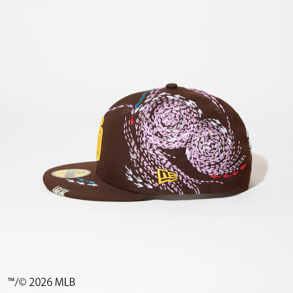 59FIFTY SASHIKO GALS サシコギャルズ サンディエゴ・パドレス バーントウッド