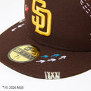 59FIFTY SASHIKO GALS サシコギャルズ サンディエゴ・パドレス バーントウッド