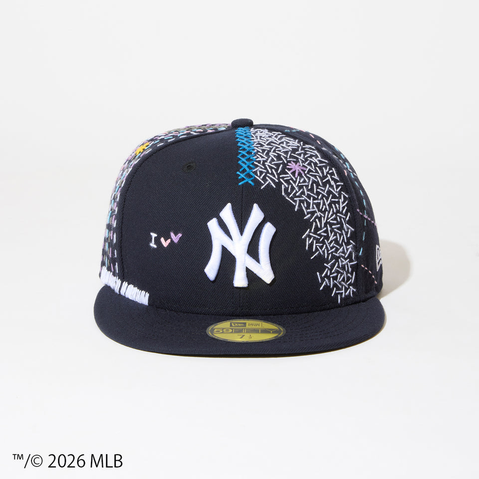 59FIFTY SASHIKO GALS サシコギャルズ ニューヨーク・ヤンキース ネイビー