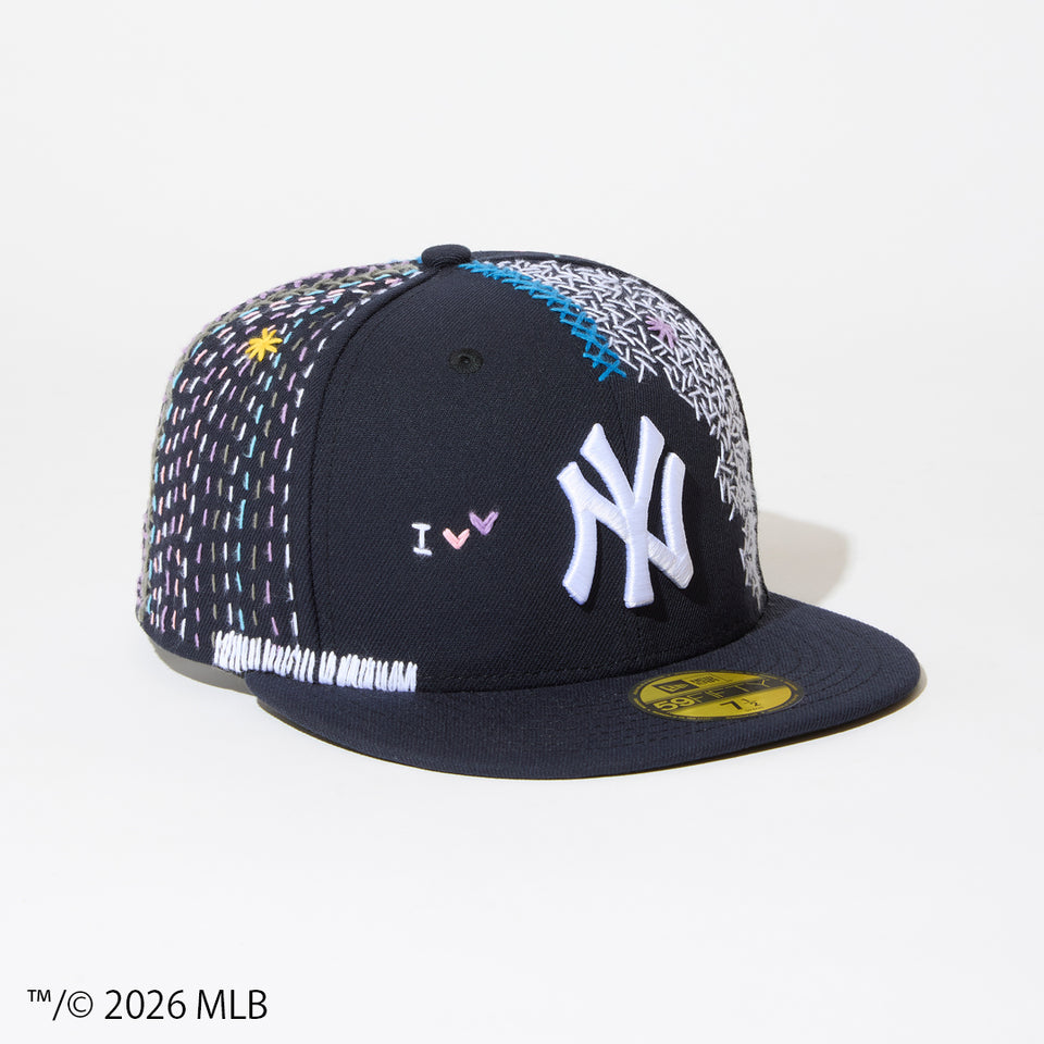 59FIFTY SASHIKO GALS サシコギャルズ ニューヨーク・ヤンキース ネイビー