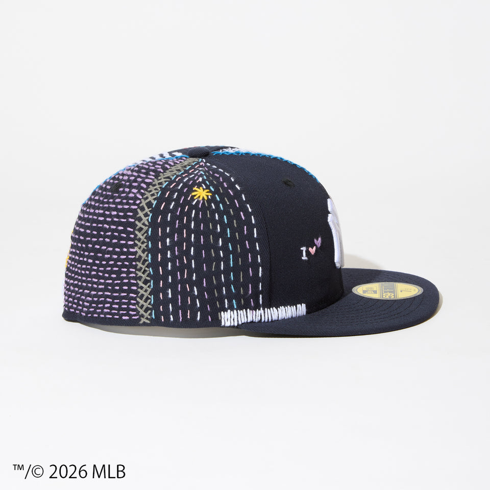 59FIFTY SASHIKO GALS サシコギャルズ ニューヨーク・ヤンキース ネイビー