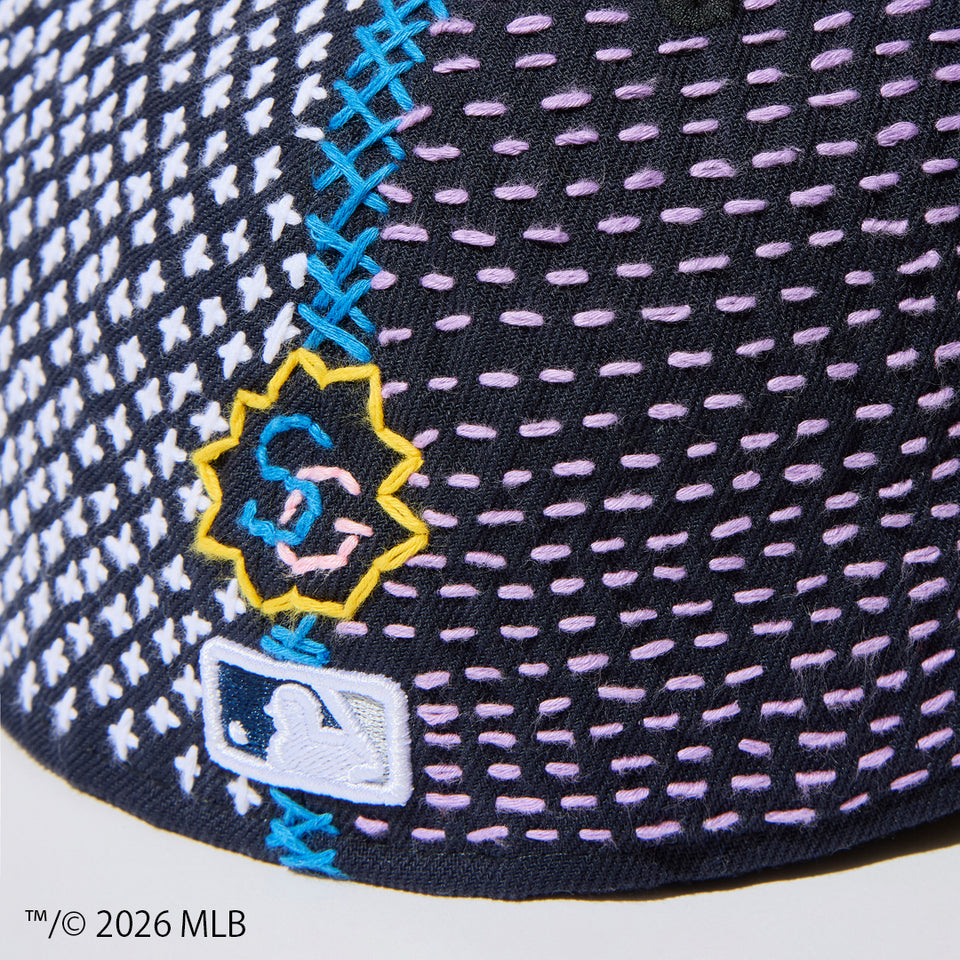 59FIFTY SASHIKO GALS サシコギャルズ ニューヨーク・ヤンキース ネイビー