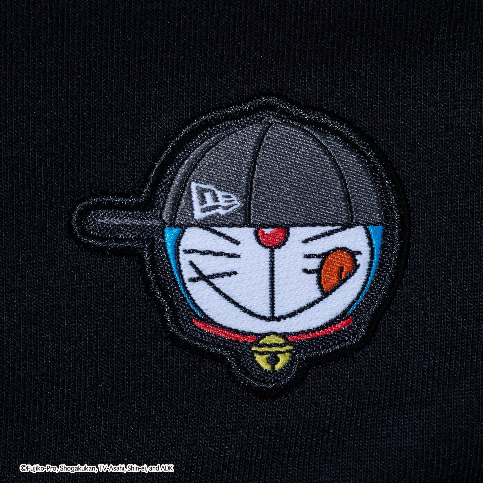 3-Pack 半袖 パフォーマンス Tシャツ ドラえもん アソートワッペン ブラック 5