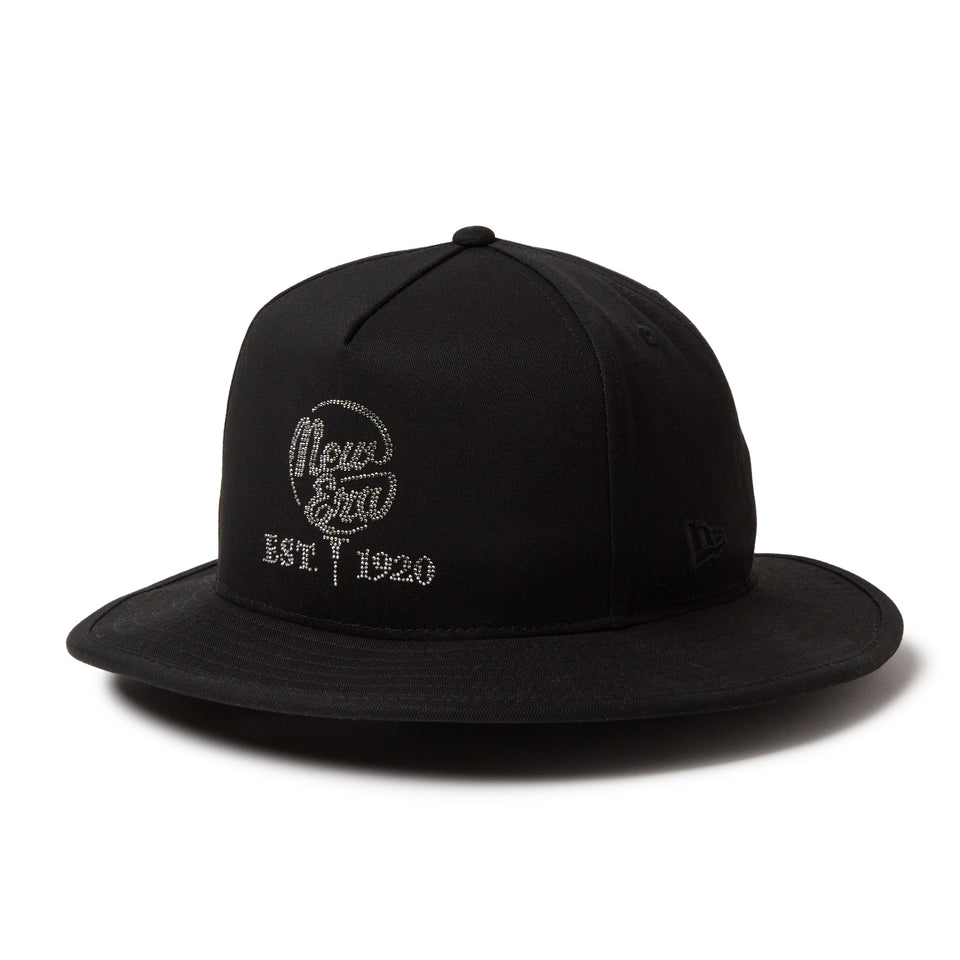 5-Panel バケット Rhinestone ラインストーン ブラック | ゴルフ
