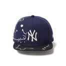 5 - Panel Square Visor Dripping ニューヨーク・ヤンキース ライトネイビー ネイビーバイザー - 14668190 - OSFM | NEW ERA ニューエラ公式オンラインストア