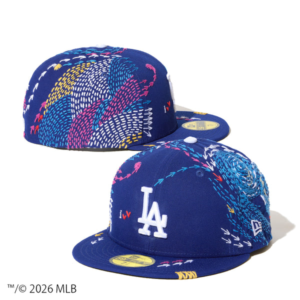 NEW ERA × SASHIKO GALS LA ドジャース サシコギャルズ 59FIFTY SASHIKO GALS サシコギャルズ ロサンゼルス・ドジャース