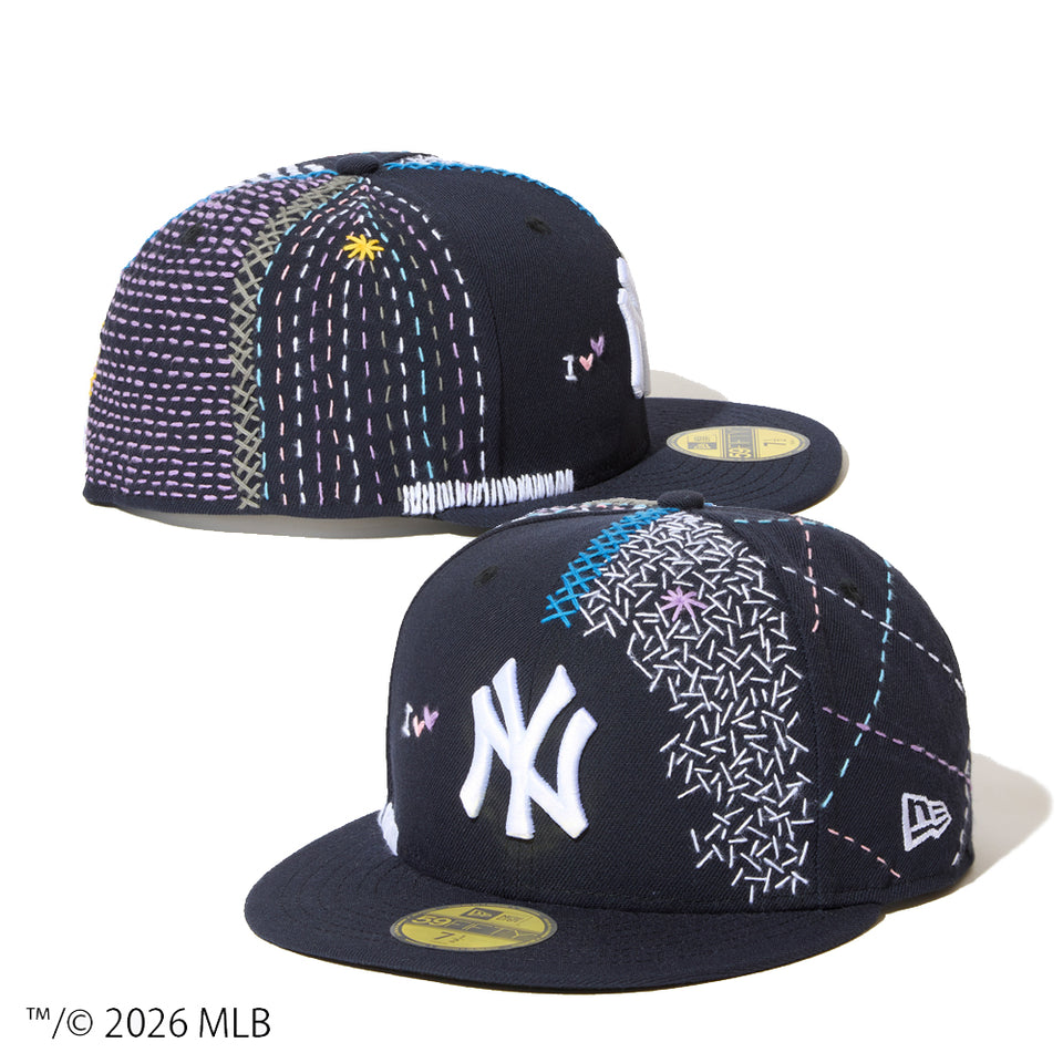 59FIFTY SASHIKO GALS サシコギャルズ ニューヨーク・ヤンキース ネイビー