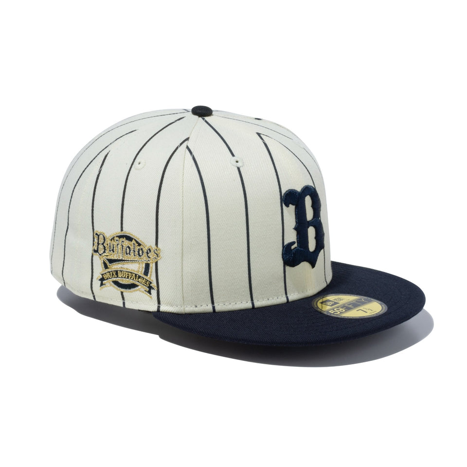 59FIFTY オリックス・バファローズ クローム ピンストライプ ネイビーバイザー - 14109876-700 | NEW ERA ニューエラ公式オンラインストア