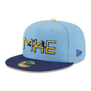 59FIFTY オンフィールド 2025 MLB City Connect ミルウォーキー・ブリュワーズ ライトブルー - 14521622 - 700 | NEW ERA ニューエラ公式オンラインストア