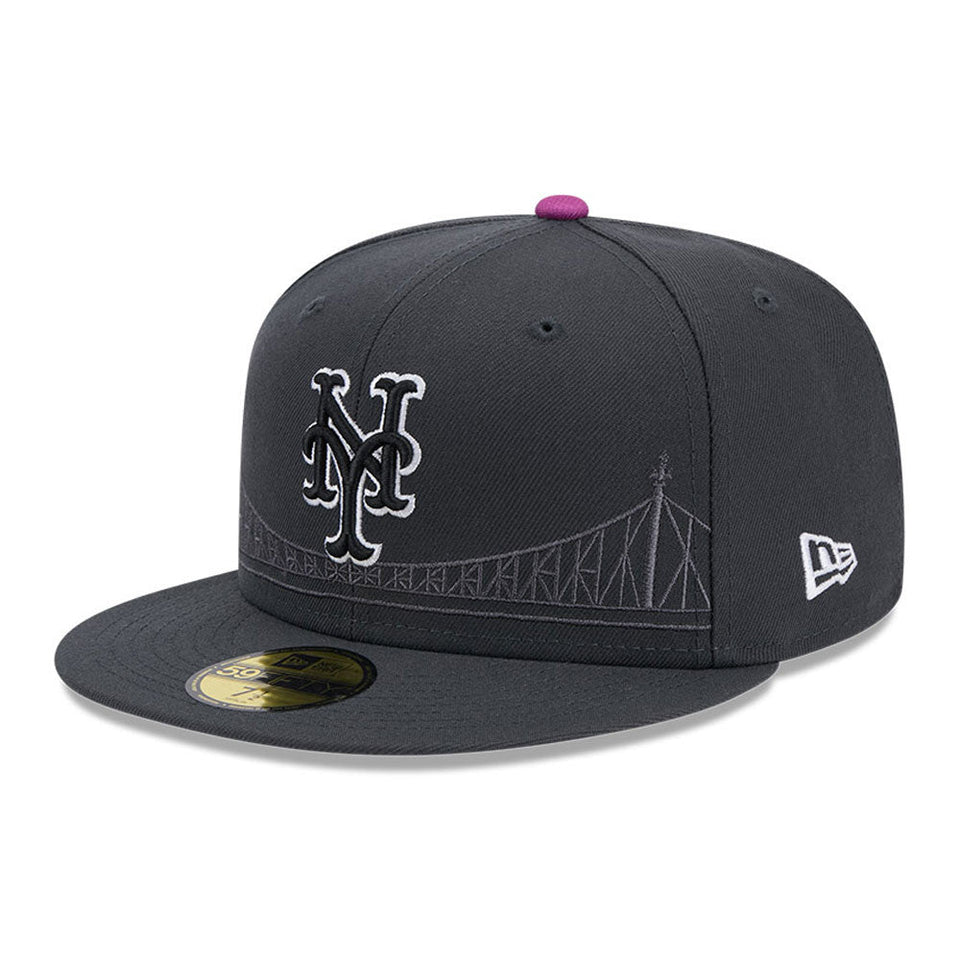 59FIFTY MLB Old English ニューヨーク・メッツ ブラック
