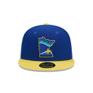 59FIFTY オンフィールド 2025 MLB City Connect ミネソタ・ツインズ ブルー 　イエローバイザー - 14521635 - 700 | NEW ERA ニューエラ公式オンラインストア