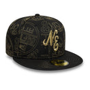 59FIFTY 59FIFTY DAY Memorial Collection クラシックロゴ ステッカー オールオーバーエンブロイダリー ブラック × ゴールド - 14700164 - 700 | NEW ERA ニューエラ公式オンラインストア