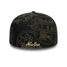 59FIFTY 59FIFTY DAY Memorial Collection クラシックロゴ ステッカー オールオーバーエンブロイダリー ブラック × ゴールド - 14700164 - 700 | NEW ERA ニューエラ公式オンラインストア