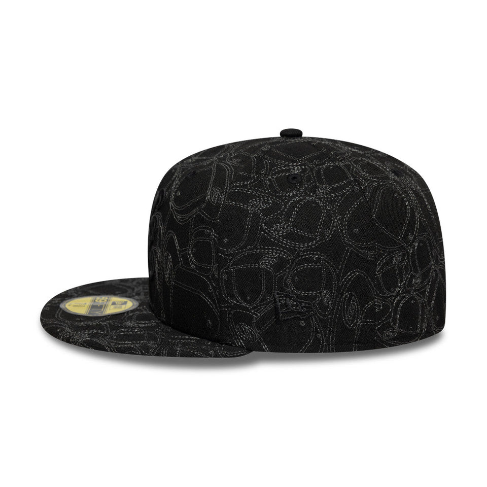 59FIFTY 59FIFTY DAY Memorial Collection クラシックロゴ オールオーバーエンブロイダリー ブラック - 14700190 - 700 | NEW ERA ニューエラ公式オンラインストア