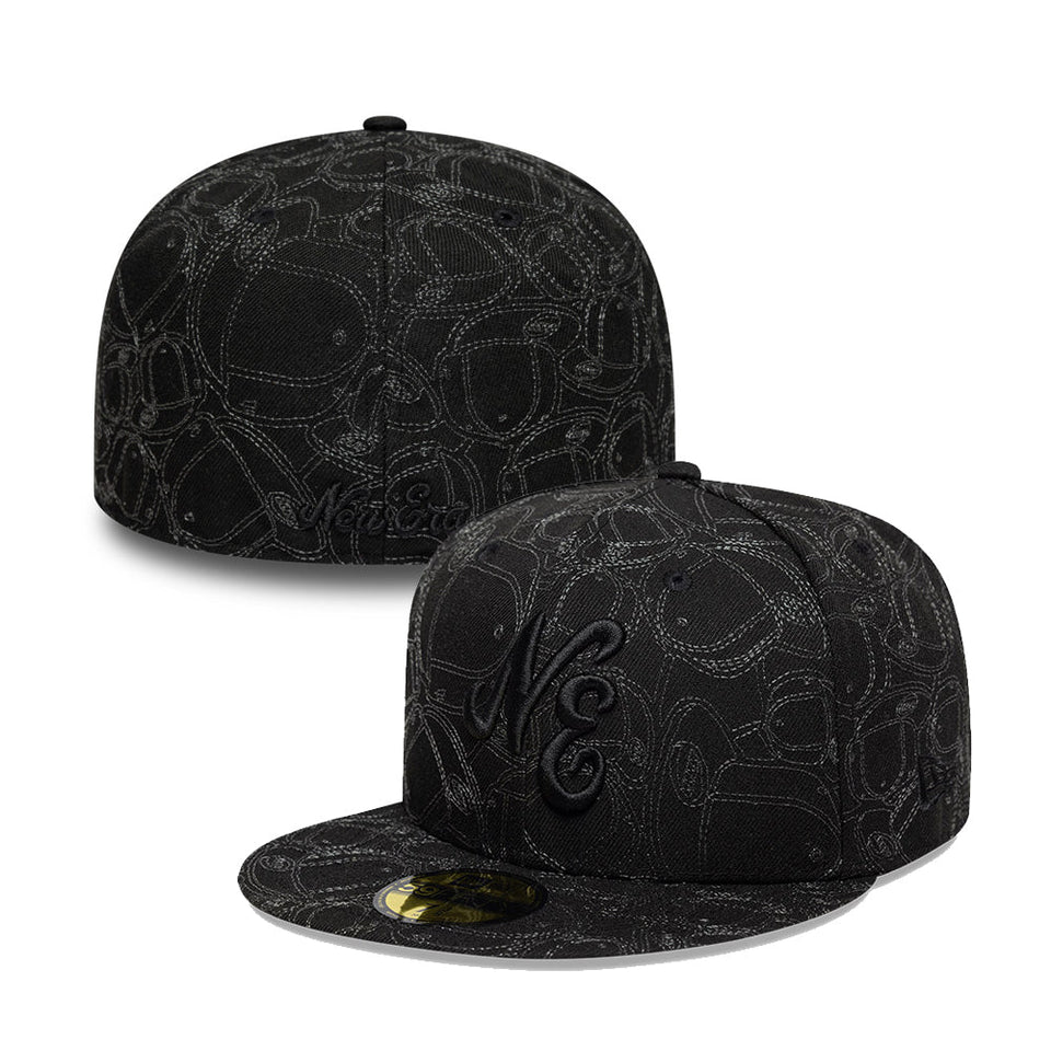 59FIFTY 59FIFTY DAY Memorial Collection クラシックロゴ オールオーバーエンブロイダリー ブラック - 14700190 - 700 | NEW ERA ニューエラ公式オンラインストア