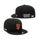 59FIFTY 59FIFTY DAY Memorial Collection サンフランシスコ・ジャイアンツ ブラック グリーンアンダーバイザー - 14730513 - 700 | NEW ERA ニューエラ公式オンラインストア