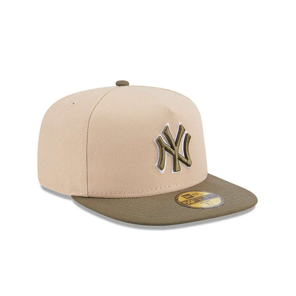 New Era NYヤンキース2トーンフラワー刺繍59FIFTYキャップ1/2 59FIFTY MLB Flower Embroidery ニューヨーク・ヤンキース