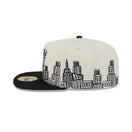 59FIFTY A - Frame Teenage Mutant Ninja Turtles ティーンエイジ・ミュータント・ニンジャ・タートルズ Cityscape クロームホワイト ブラックバイザー - 14875623-700 | NEW ERA ニューエラ公式オンラインストア