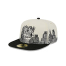 59FIFTY A - Frame Teenage Mutant Ninja Turtles ティーンエイジ・ミュータント・ニンジャ・タートルズ Cityscape クロームホワイト ブラックバイザー - 14875623-700 | NEW ERA ニューエラ公式オンラインストア