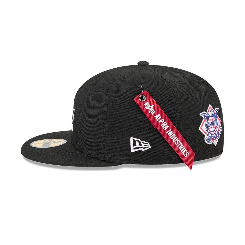alo ブラック キャップ　ロサンゼルス購入品　新品 59FIFTY ロサンゼルス・ドジャース ブラック × ブラック