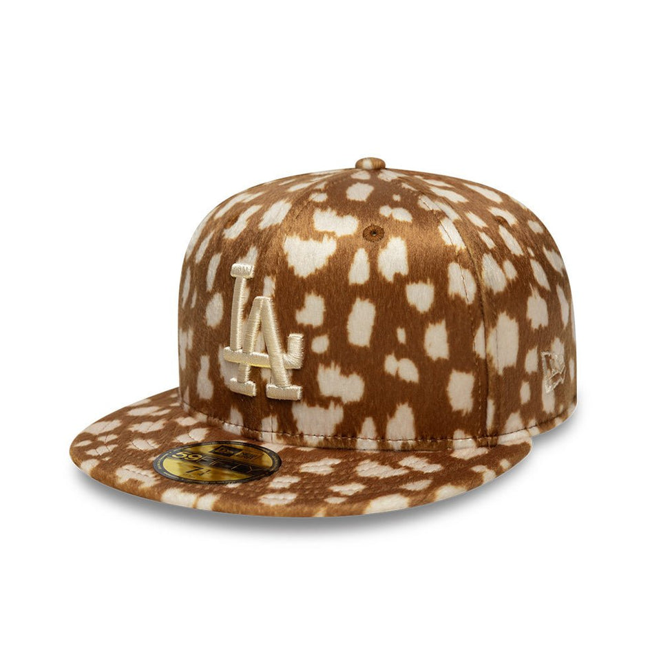 59FIFTY Animal Print ロサンゼルス・ドジャース ブラウン アイボリー
