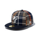 59FIFTY BLACK LABEL FW24 クラシックロゴ フランネルチェック ネイビー - 14411837 - 700 | NEW ERA ニューエラ公式オンラインストア