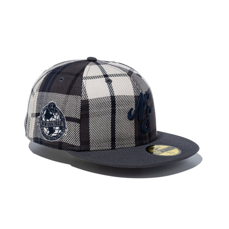 CHANEL ネイビー ストライプ キャップ 59fifty-black-label-fw24-