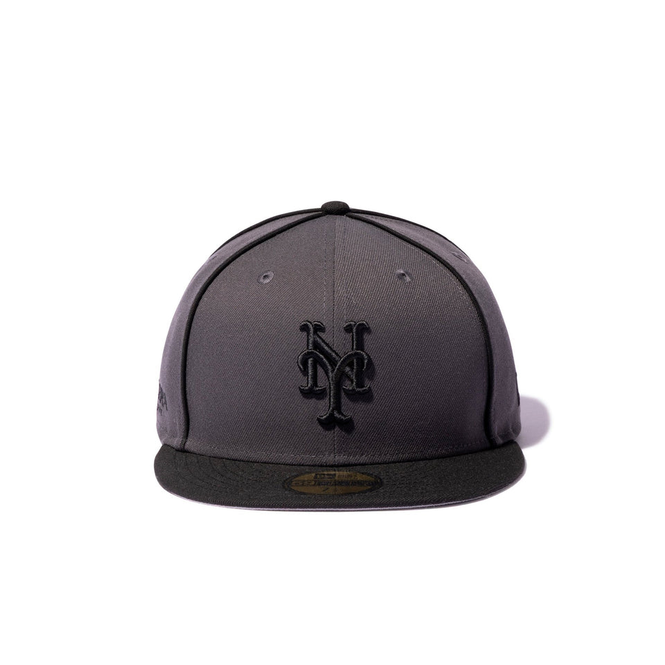 59FIFTY ソフトバックラム BLACK LABEL FW25 Piping ニューヨーク・メッツ ダークグラファイト ブラックバイザー - 14747347 - 700 | NEW ERA ニューエラ公式オンラインストア