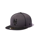 59FIFTY ソフトバックラム BLACK LABEL FW25 Piping ニューヨーク・メッツ ダークグラファイト ブラックバイザー - 14747347 - 700 | NEW ERA ニューエラ公式オンラインストア
