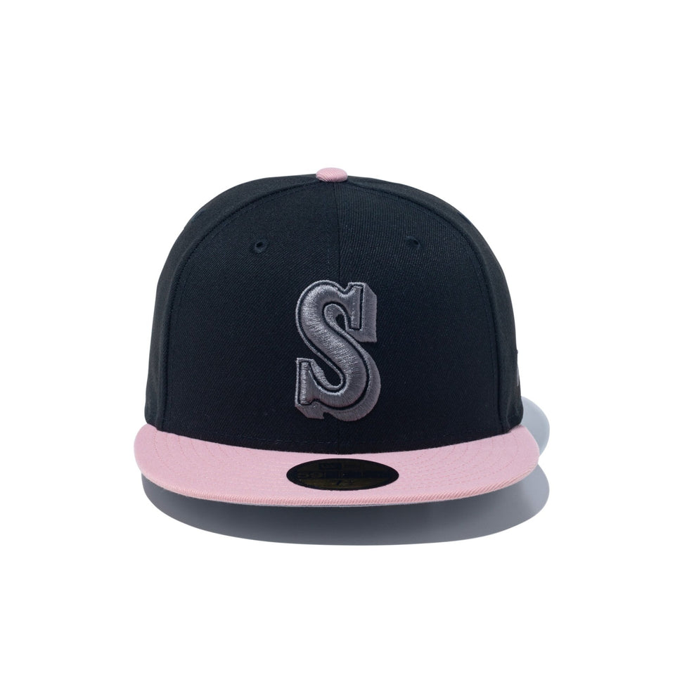 59FIFTY Black Pink シアトル・マリナーズ クーパーズタウン ブラック ピンクバイザー - 14726167 - 700 | NEW ERA ニューエラ公式オンラインストア