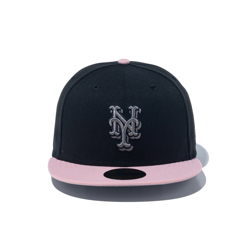 59FIFTY Black Pink ニューヨーク・メッツ クーパーズタウン ブラック ピンクバイザー - 14726172 - 700 | NEW ERA ニューエラ公式オンラインストア