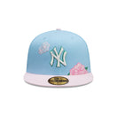 59FIFTY City Elements ドミニカ ニューヨーク・ヤンキース スカイブルー ピンクバイザー - 14751970 - 700 | NEW ERA ニューエラ公式オンラインストア