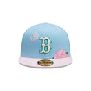 59FIFTY City Elements ドミニカ ボストン・レッドソックス スカイブルー ピンクバイザー - 14751972 - 700 | NEW ERA ニューエラ公式オンラインストア