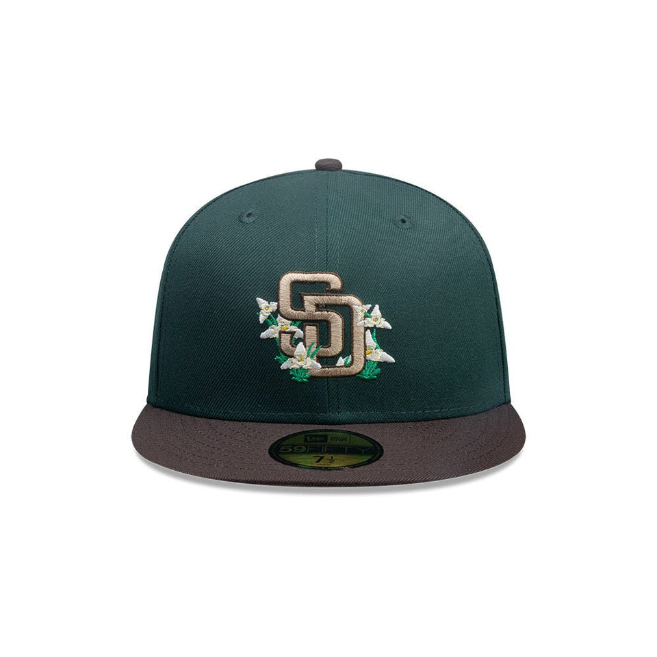 59FIFTY City Elements グアテマラ サンディエゴ・パドレス ダークグリーン ブラウンバイザー - 14751973 - 700 | NEW ERA ニューエラ公式オンラインストア