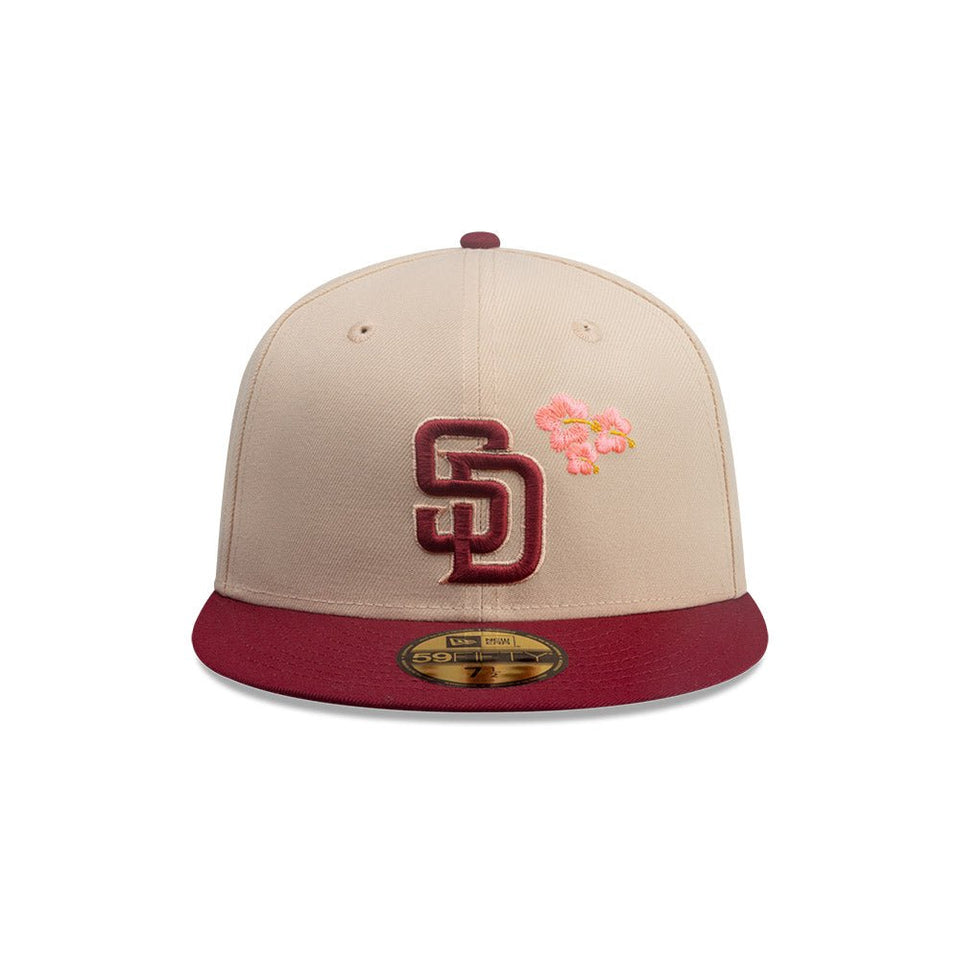 59FIFTY City Elements プエルトリコ サンディエゴ・パドレス ベージュ マルーンバイザー - 14751977 - 700 | NEW ERA ニューエラ公式オンラインストア